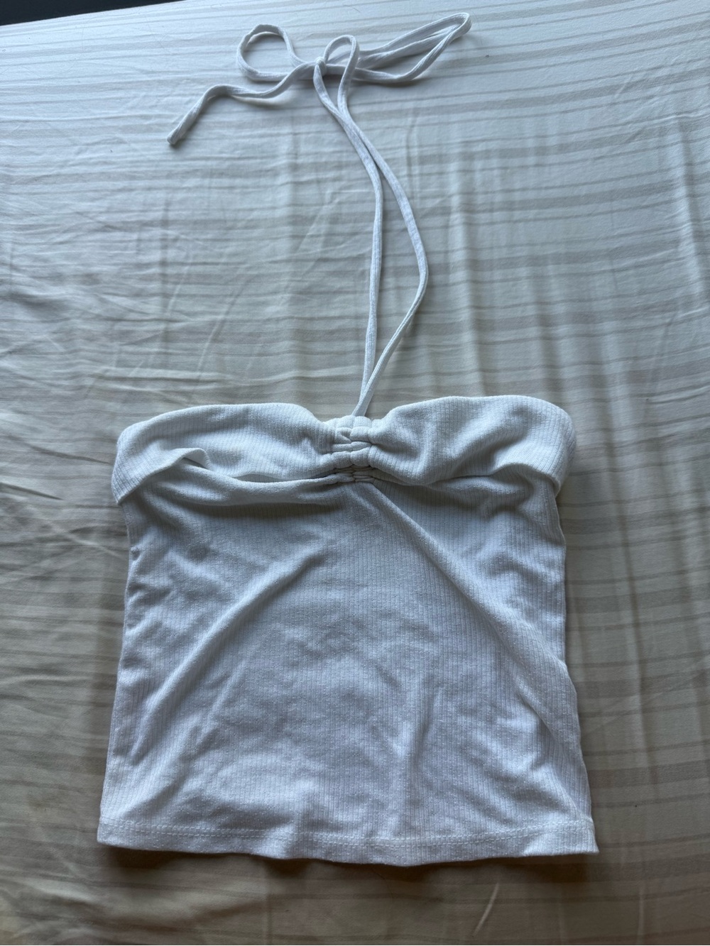 Women’s White Halter Tube Top